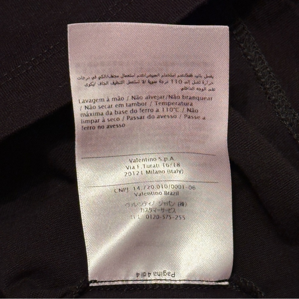 Valentino MoonLover Print Black T-shirt Women’s Size XS - Picture 6 of 6